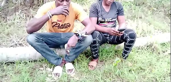Two Campus guys went down the woods to have an outdoor fun, they fucked while villagers were passing
